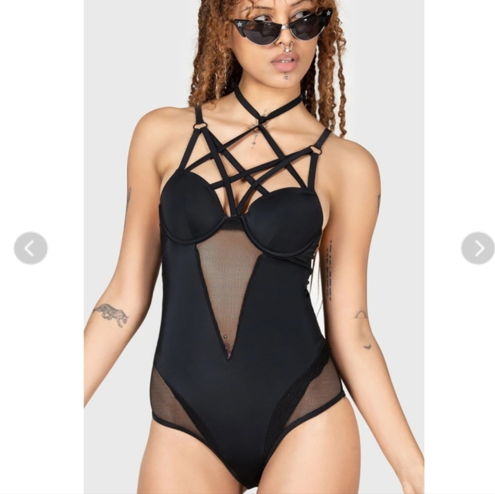 New Women's Swimwear KILLSTAR - Sacred Ocean - Black Size XL